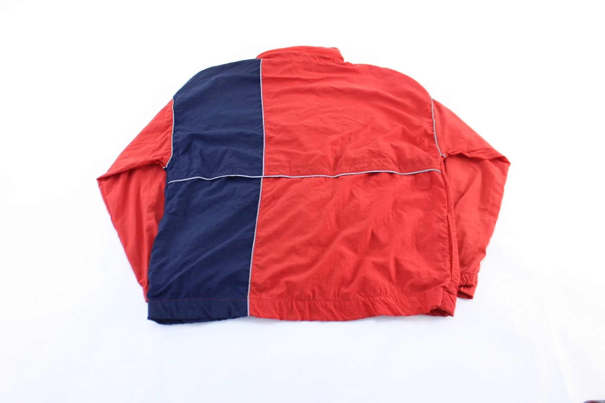 80's Adidas Logo Red & Blue Zip Up Jacket