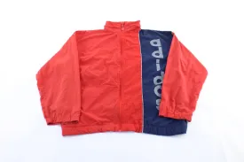 80's Adidas Logo Red & Blue Zip Up Jacket