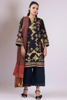 Al Karam - 3 PC Printed Lawn Suit With Fancy Dupatta SS35 Spring Summer Lawn Collection Vol 1