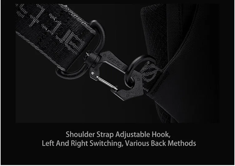 Arctic Hunter Hard Shell Compact Sling Backpack