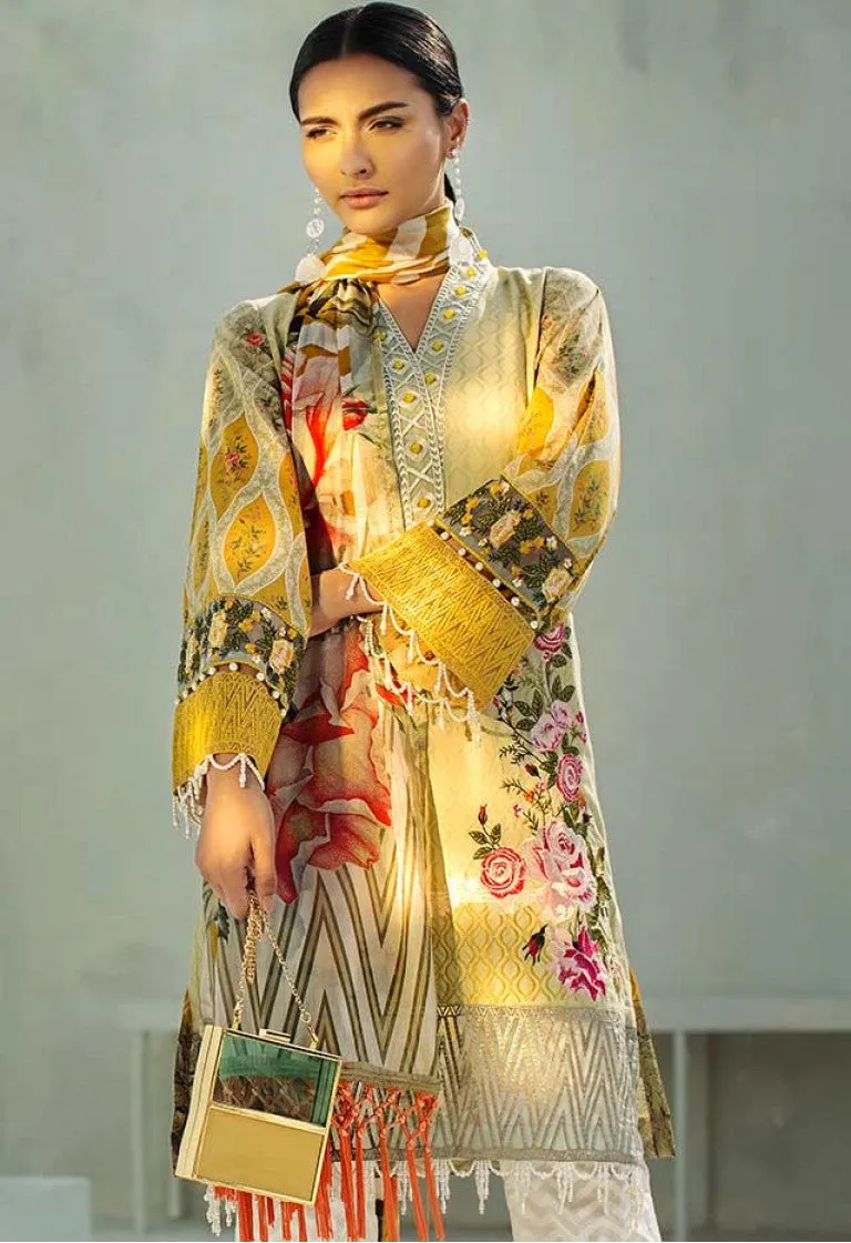 AUJ Spring/Summer Lawn Collection 2018 – Design 11