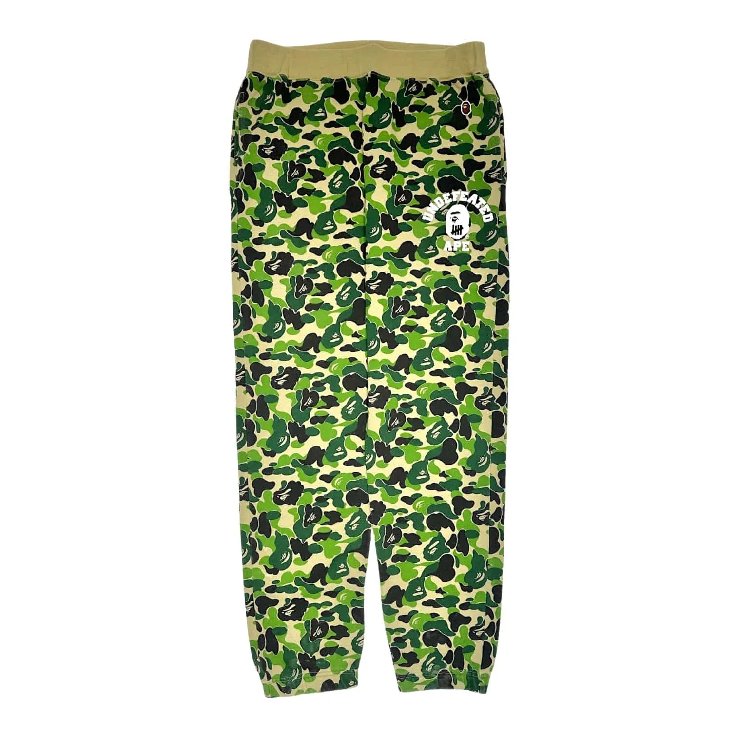 BAPE X Undefeated ABC Sweatpants Green Pre-Owned