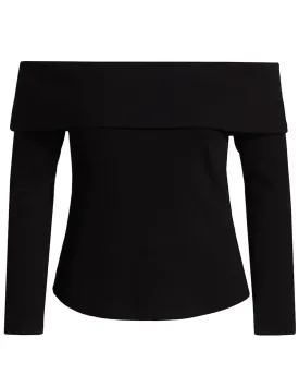 Black Off the Shoulder Fawsett Top