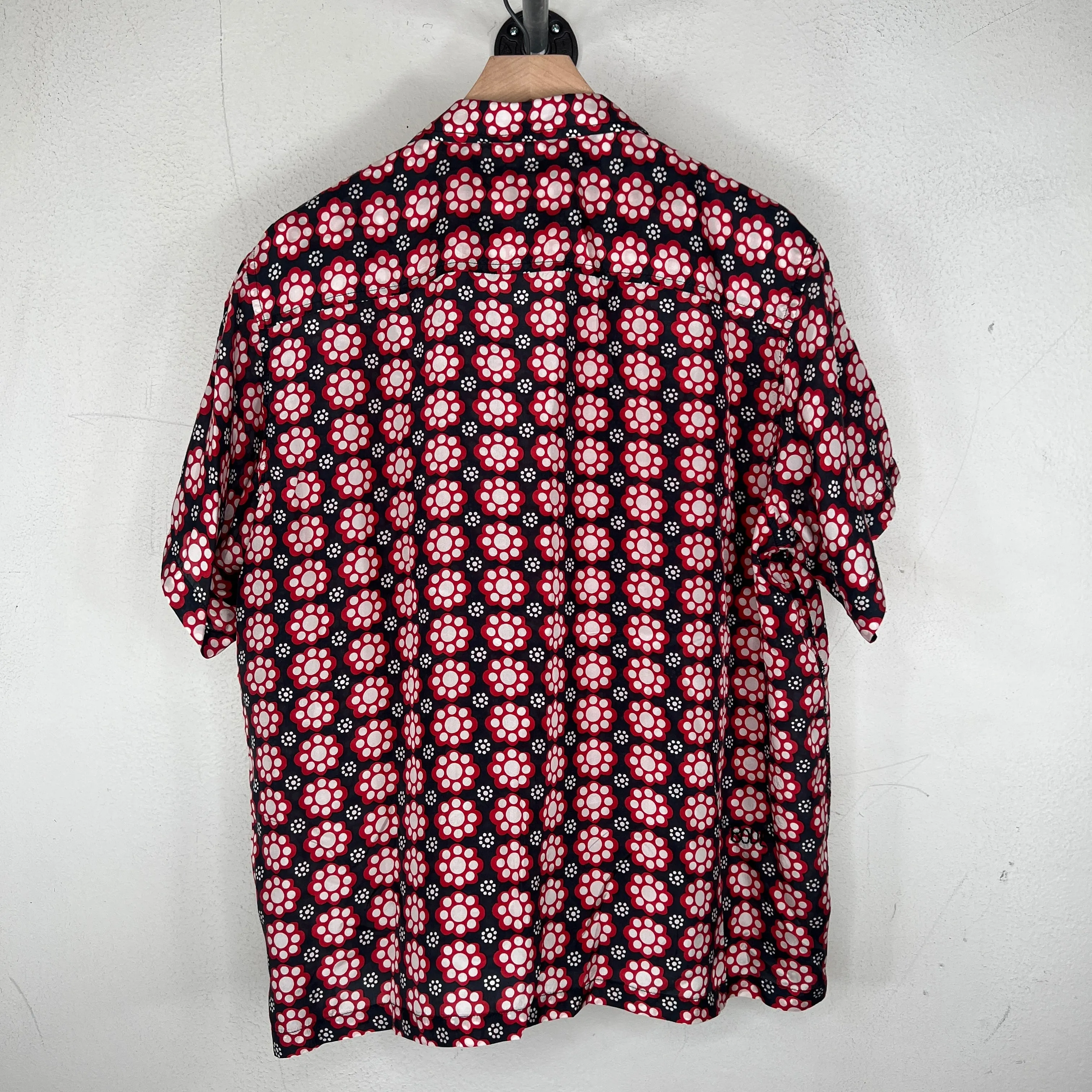 Bode Printed Red Floral Shirt