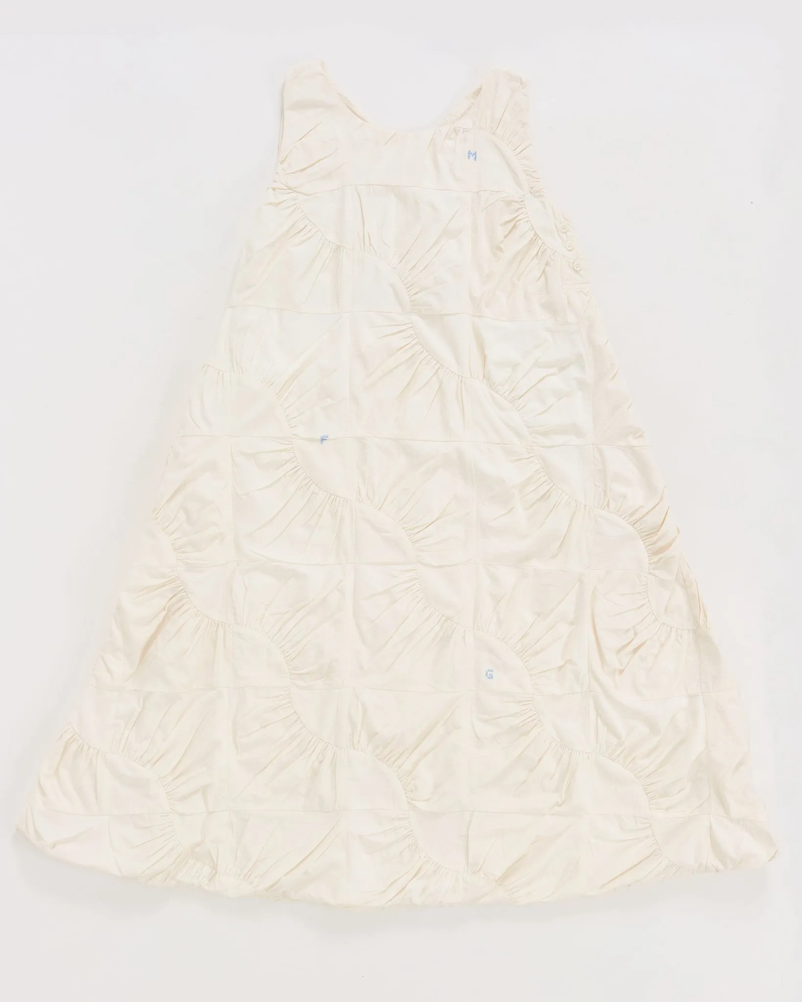 Bunny Dress - Ecru Wandering Patchwork