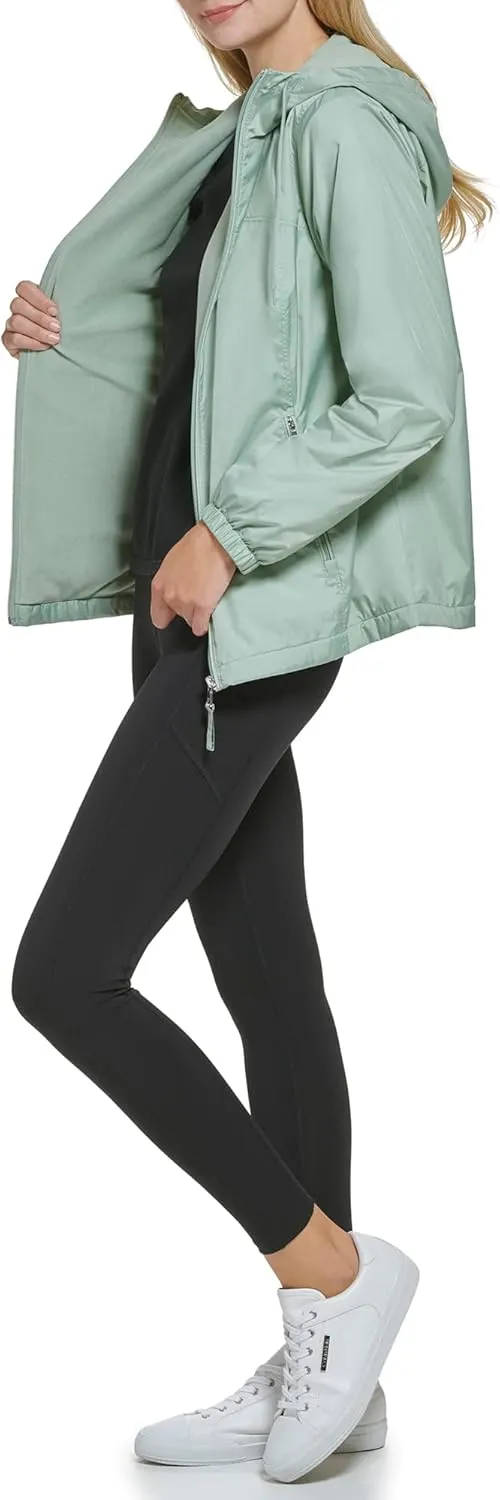 Calvin Klein Womens Zip Front Windbreaker