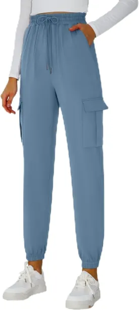 Cargo Pants Women Stretchy Sweatpants Elastic Waist Joggers with Pockets Baggy Hiking Pants Soft Athletic Pants Cargo Pants Women Stretchy Sweatpants Elastic Waist Joggers with Pockets Baggy Hiking Pants Soft Athletic Pants