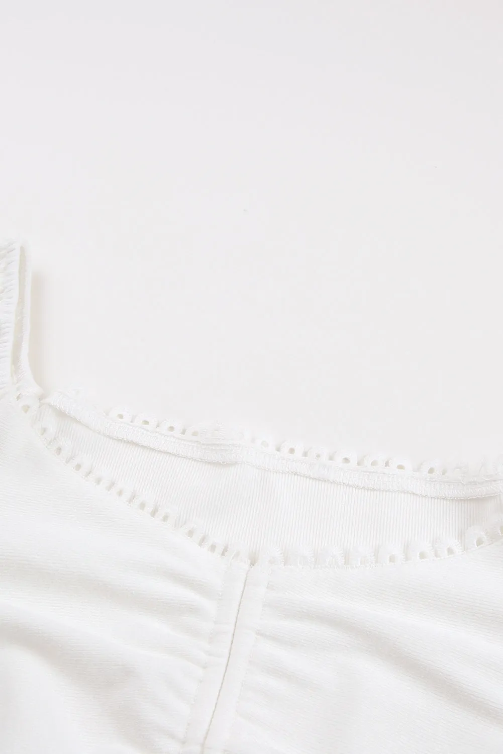 Drawstring Ruched Off The Shoulder Crop Top