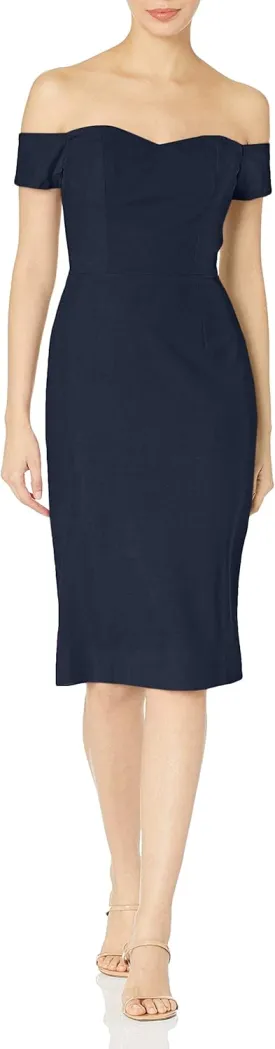 Dress the Population Women's Bailey Off The Shoulder Sweetheart Bodycon Midi Sheath Dress Dress the Population Women's Bailey Off The Shoulder Sweetheart Bodycon Midi Sheath Dress