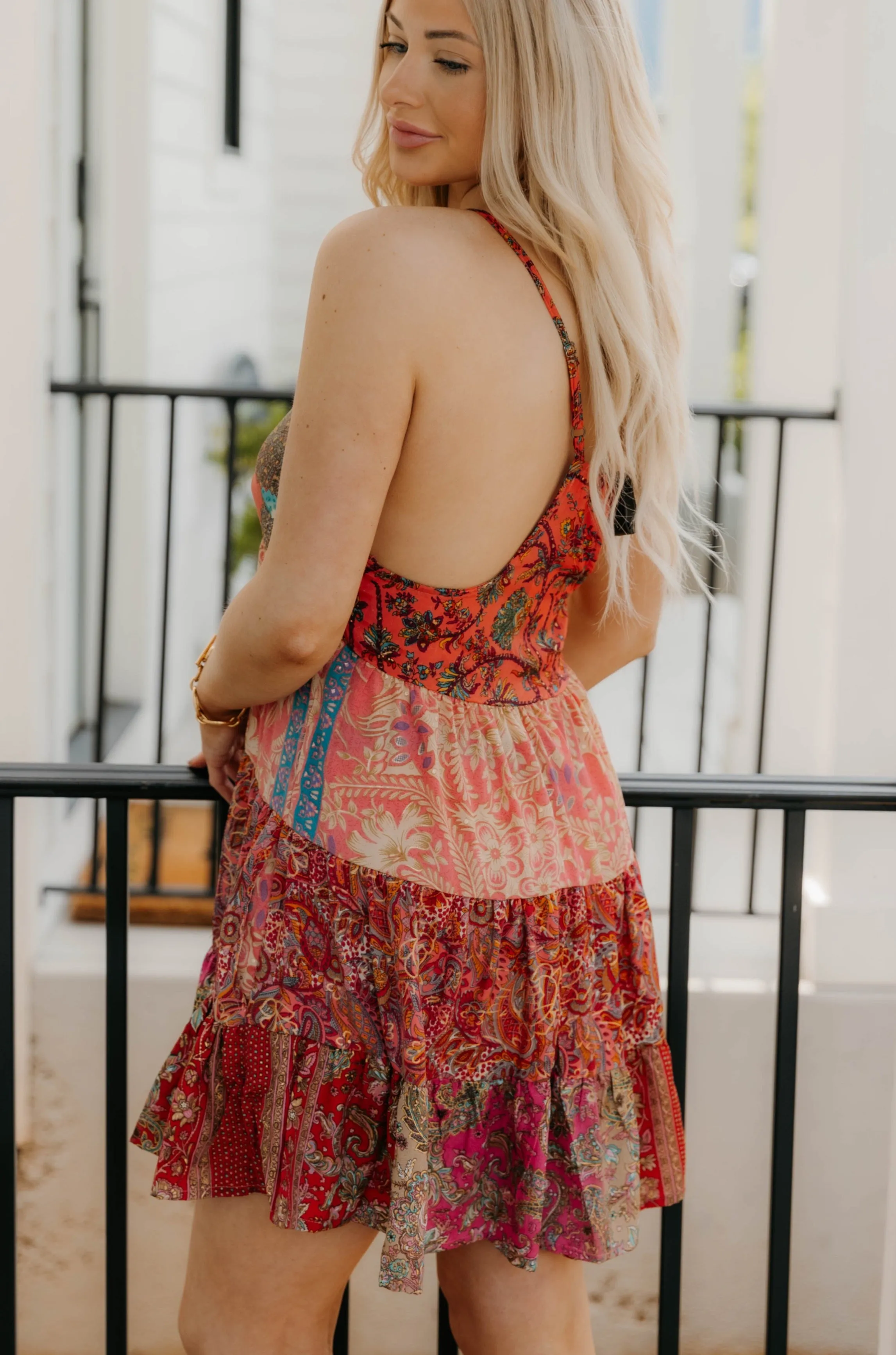 Flora Patchwork Print Dress - Final Sale 50% off in cart