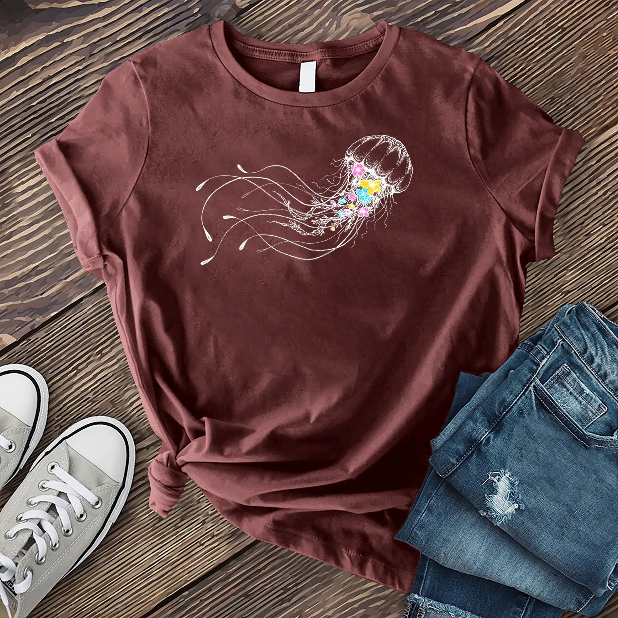 Floral Jellyfish T-shirt