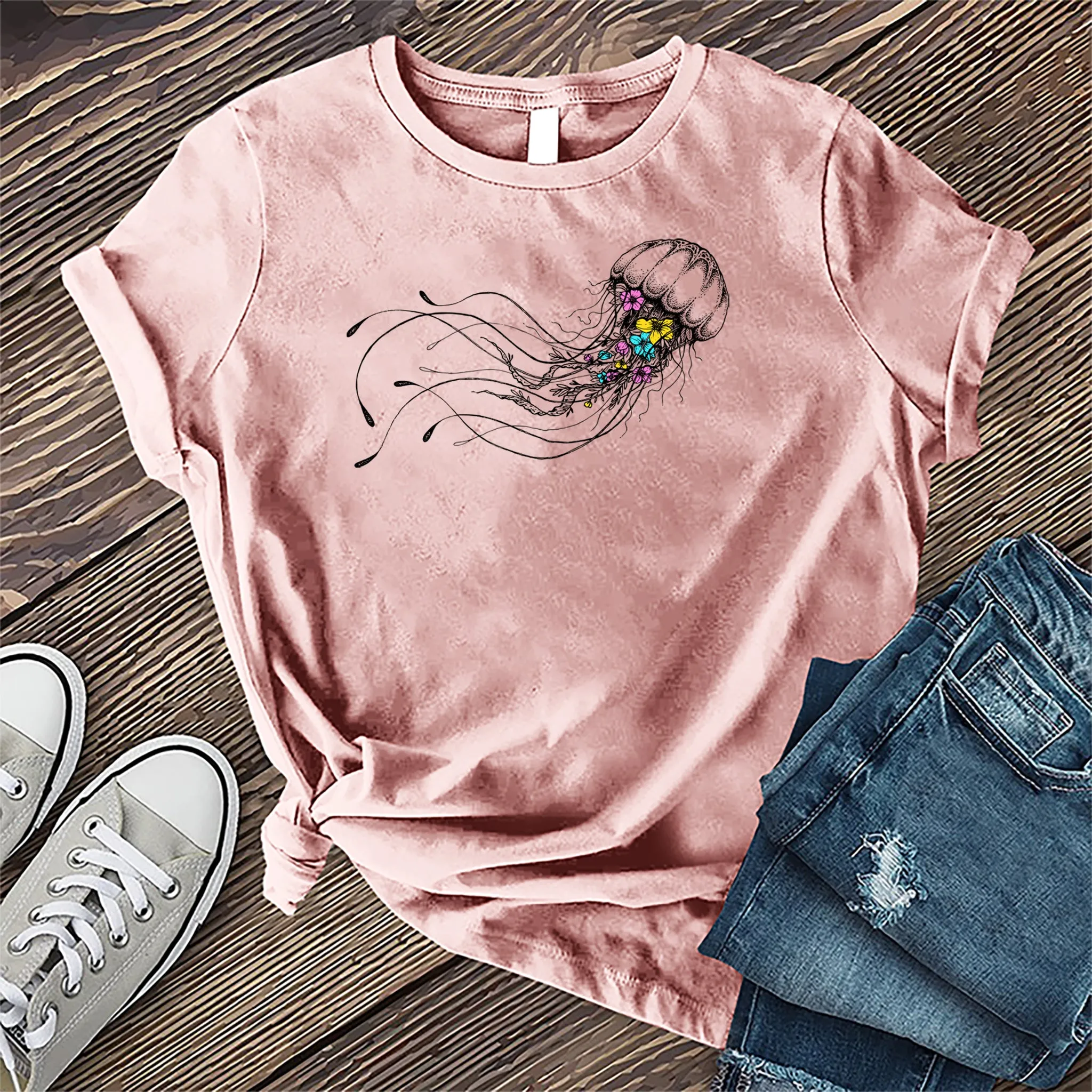 Floral Jellyfish T-shirt