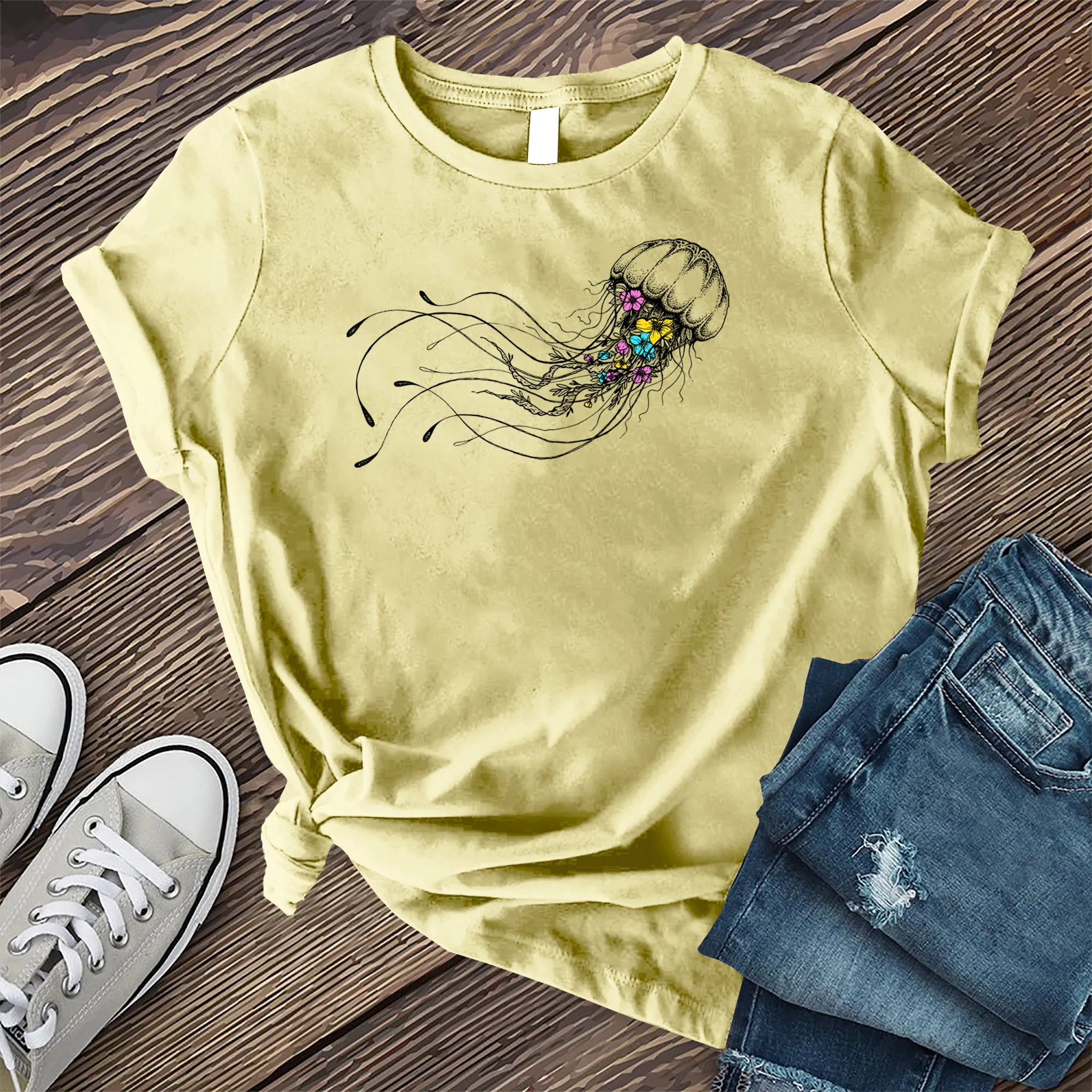 Floral Jellyfish T-shirt