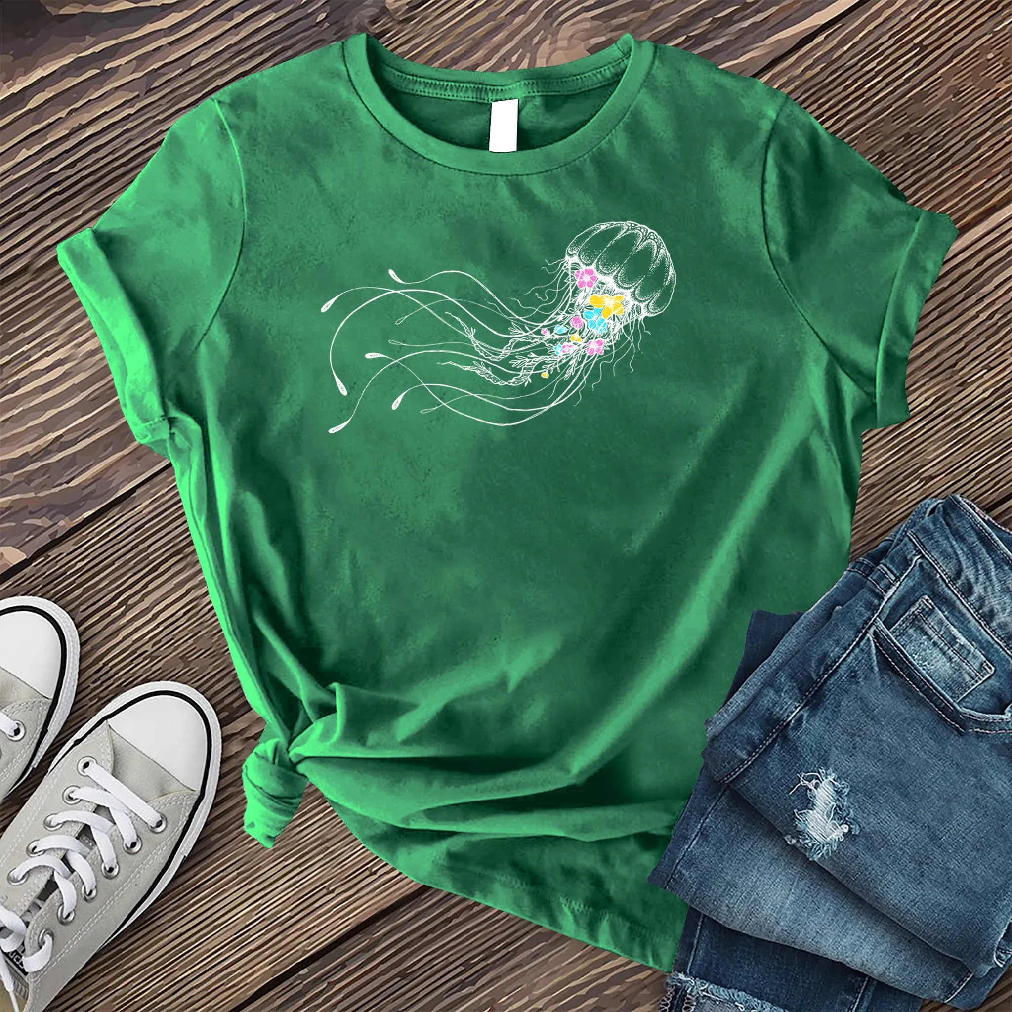 Floral Jellyfish T-shirt