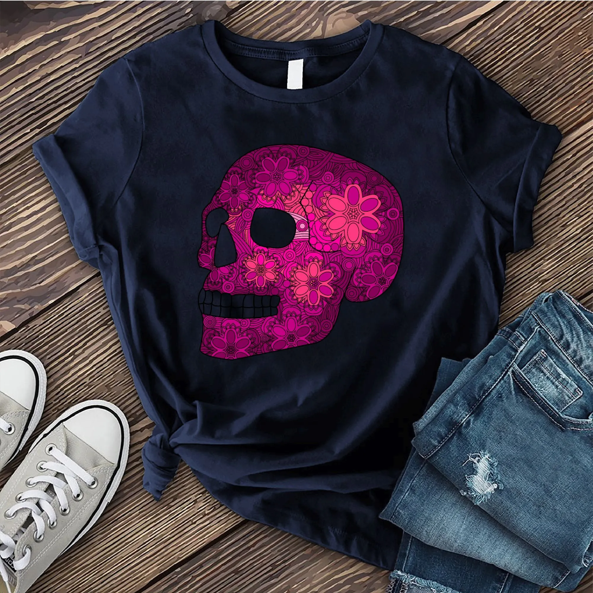 Floral Skull T-shirt