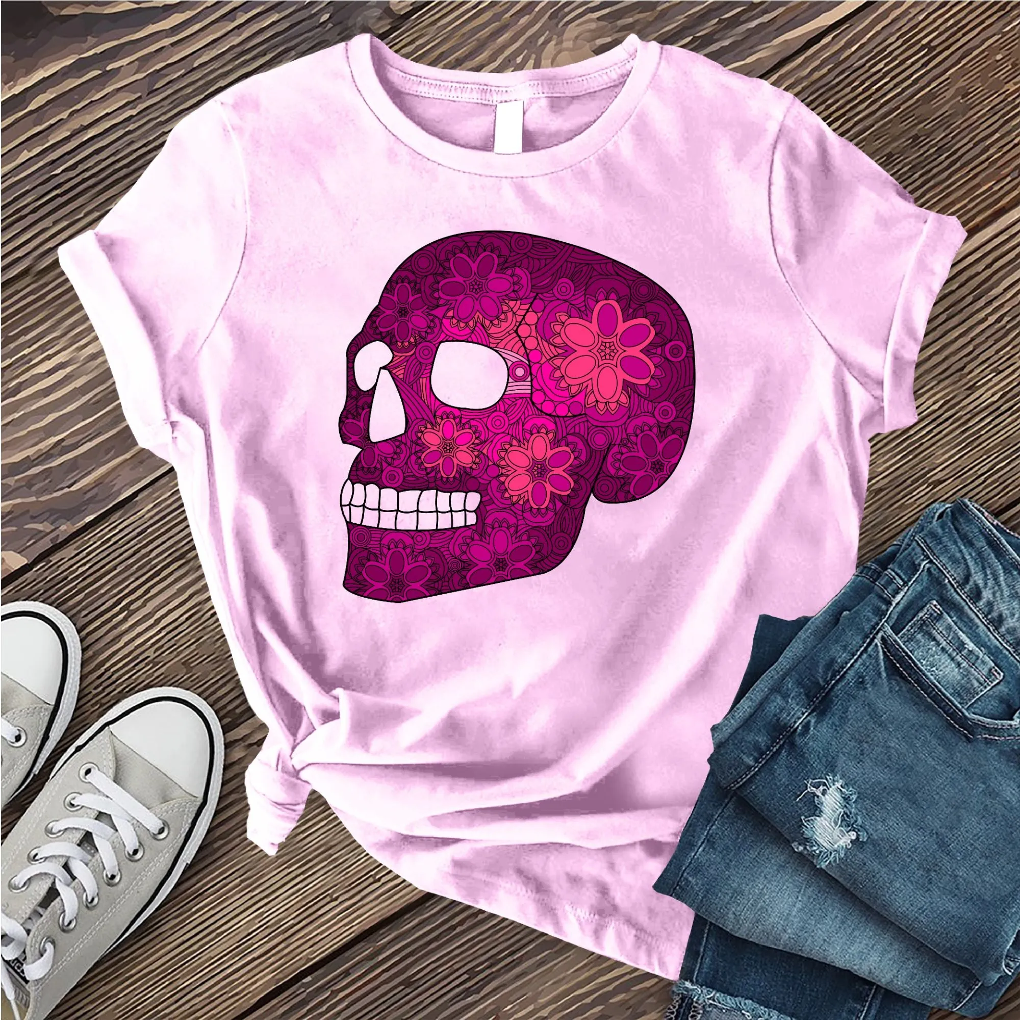 Floral Skull T-shirt