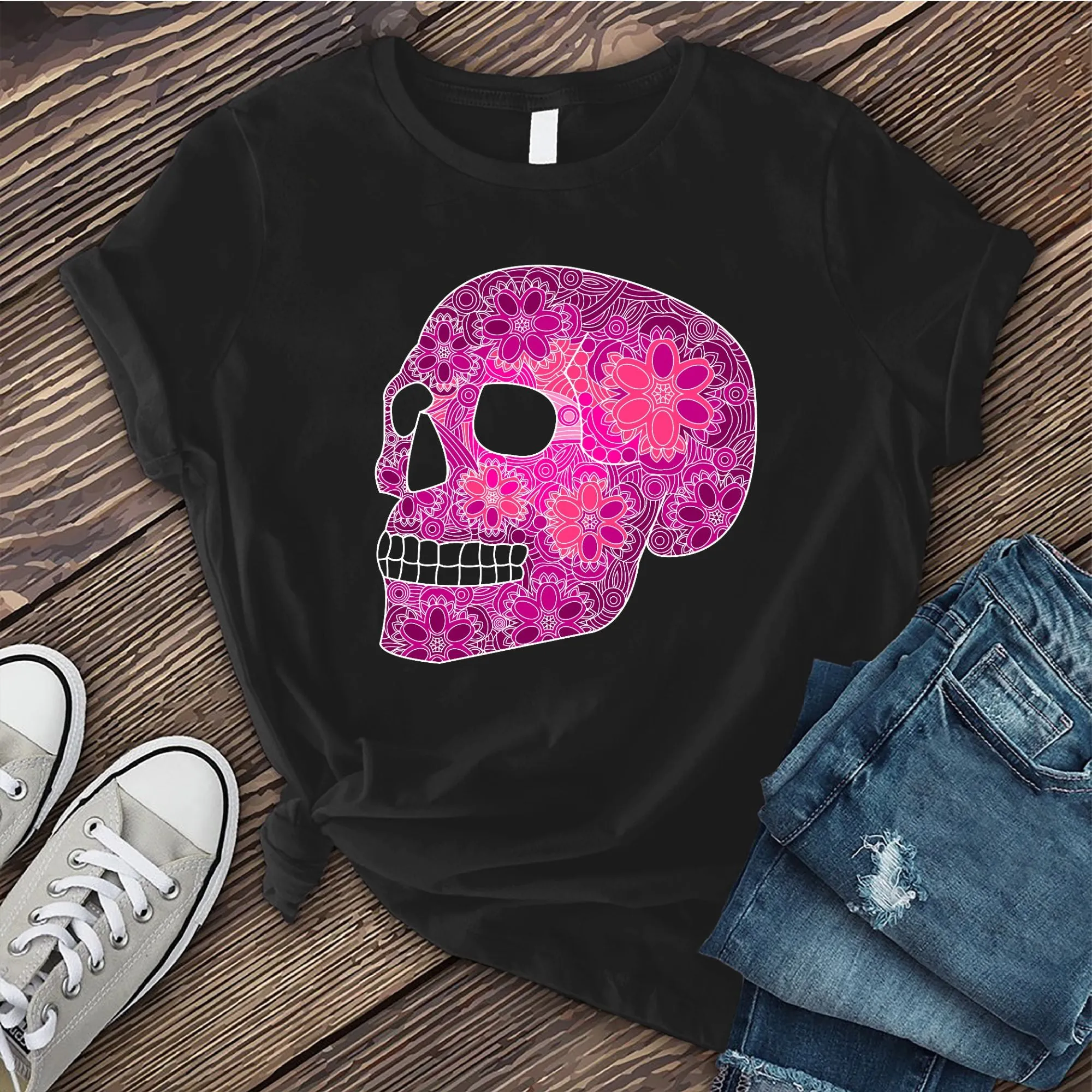 Floral Skull T-shirt