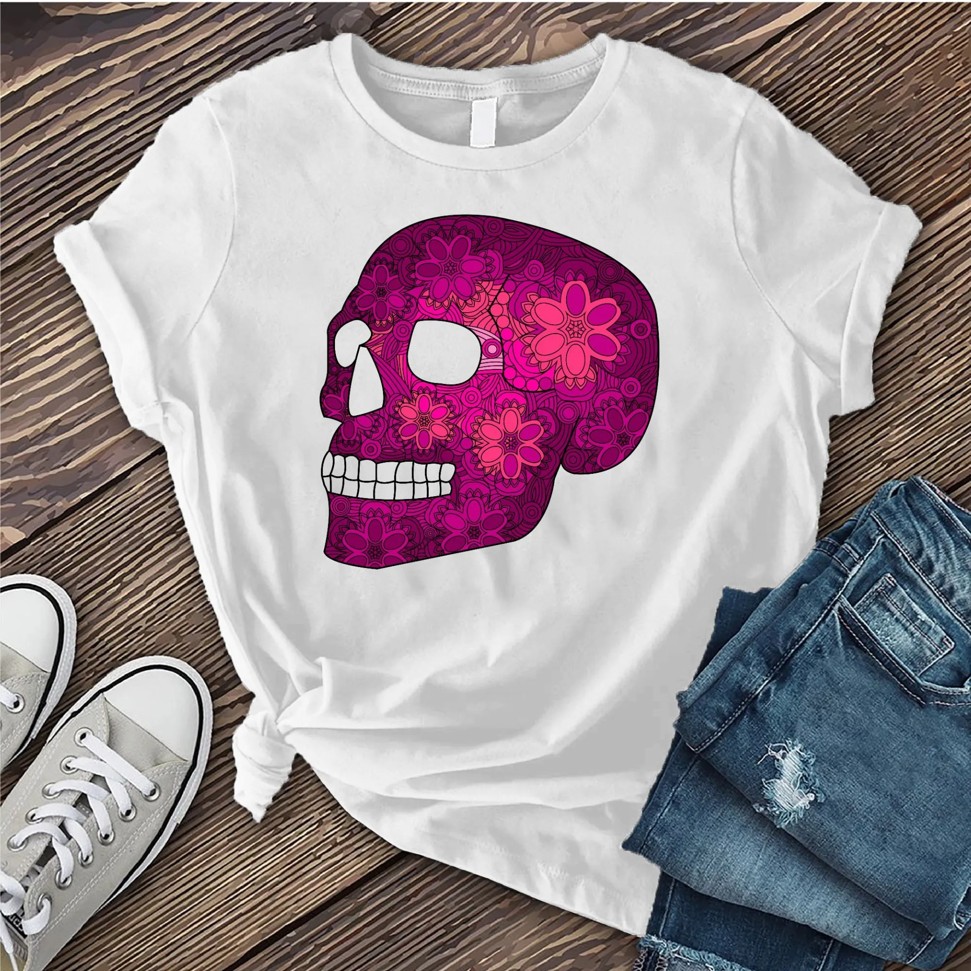 Floral Skull T-shirt