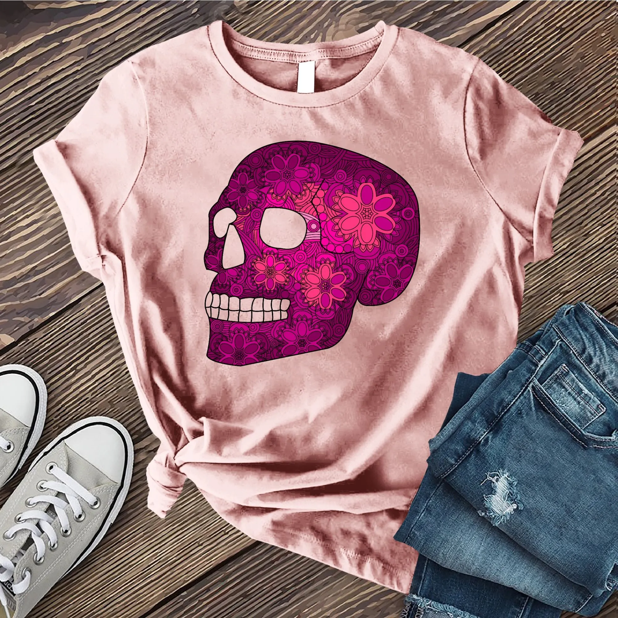 Floral Skull T-shirt