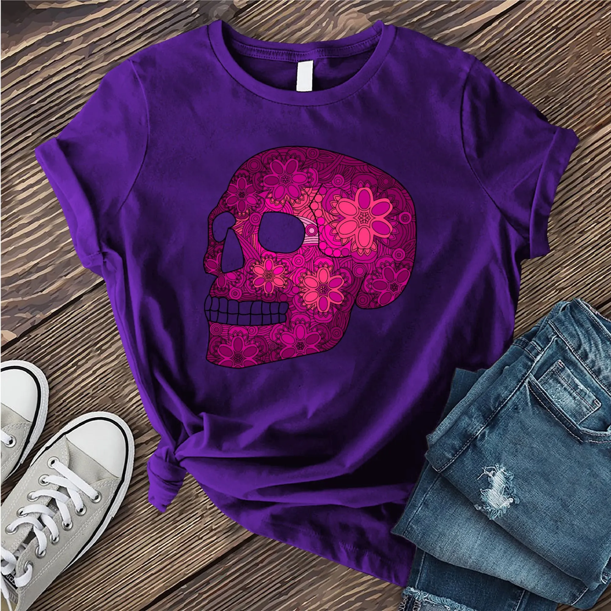 Floral Skull T-shirt