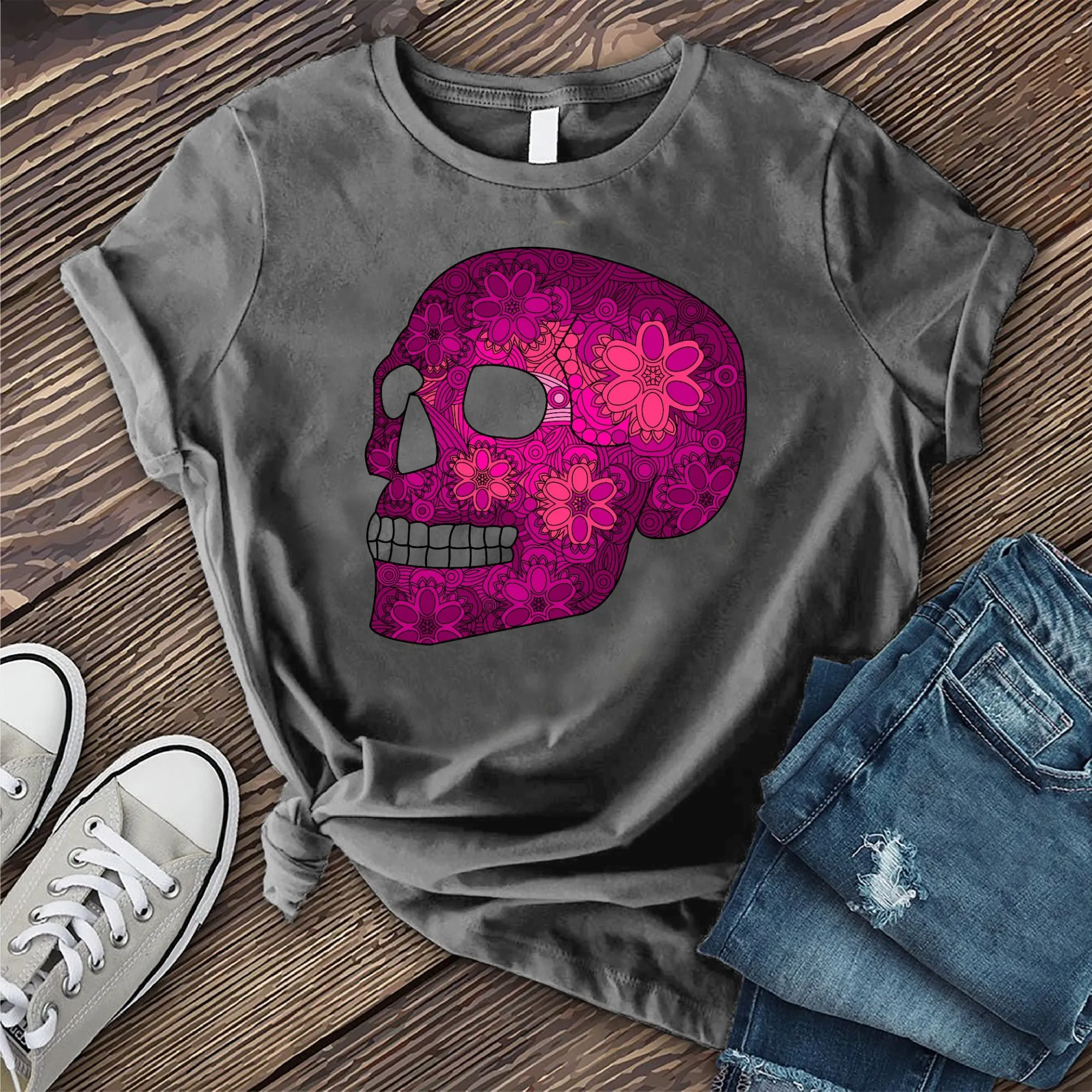 Floral Skull T-shirt