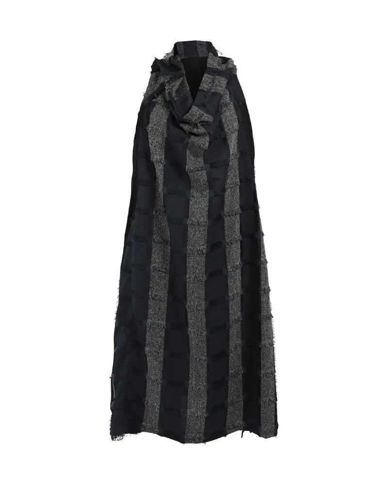 Frayed Patchwork Dress