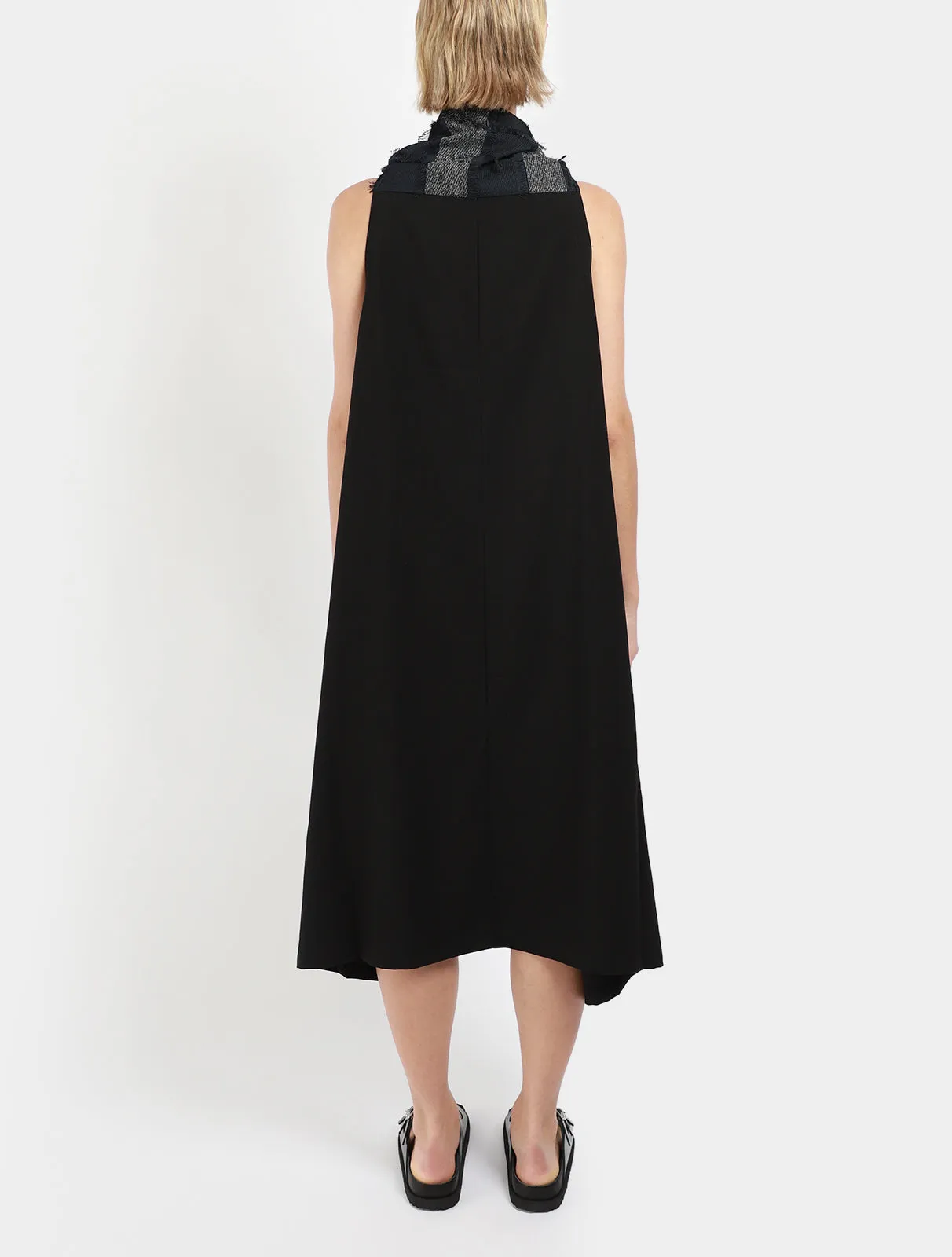 Frayed Patchwork Dress