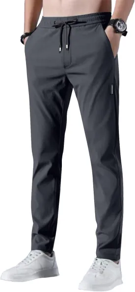 Glide Pants Men Lightweight Pull On Stretch Active Pants Palcomfy Quick Dry Water Resistant Hiking Pant with Pockets
