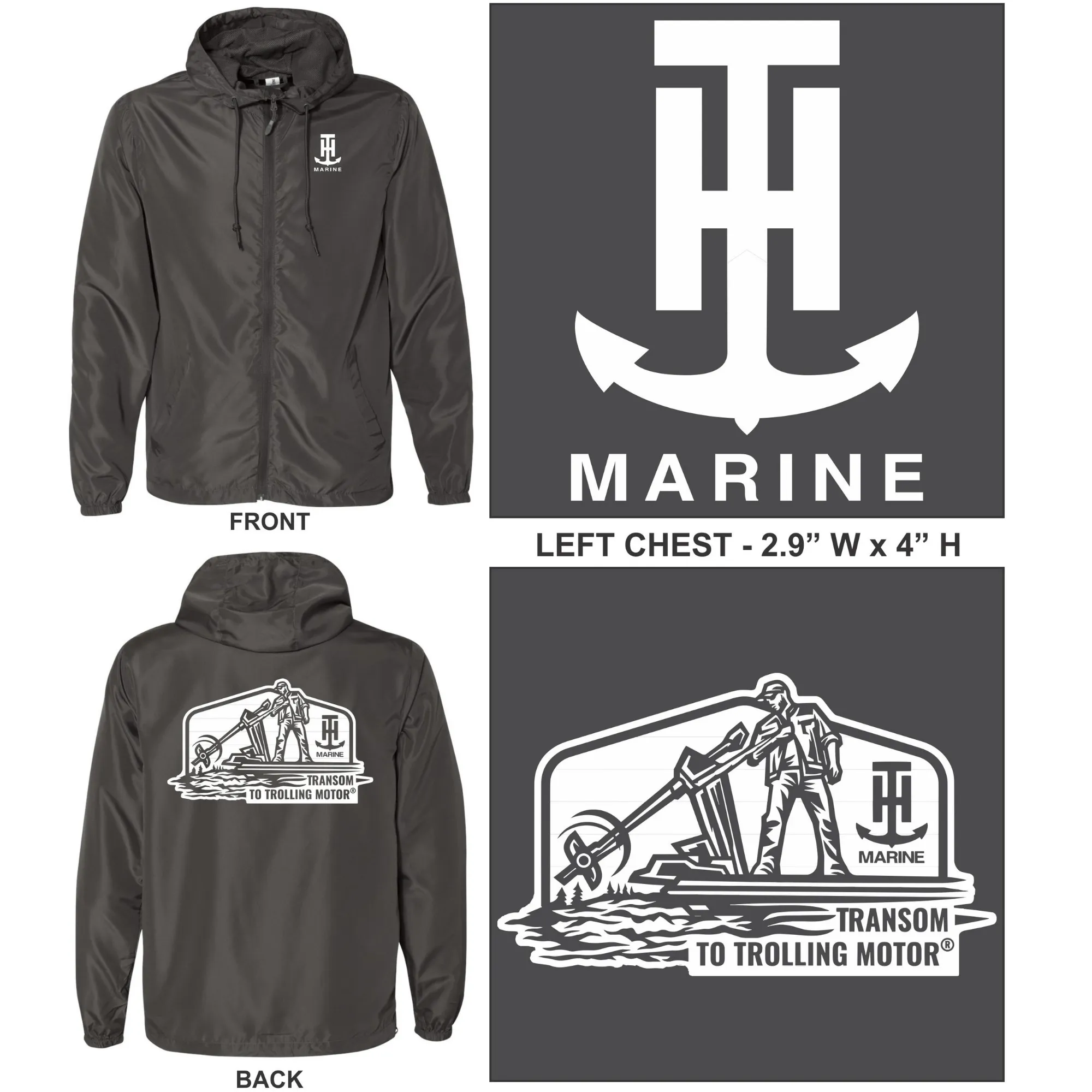 Graphite LIGHTWEIGHT WINDBREAKER JACKET