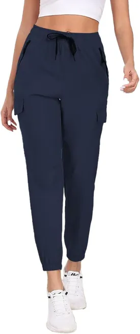 Hiking Pants for Women UPF 50  Cargo Quick Dry Water Resistant Elastic Waist Zip Pockets Travel Work Lightweight Running Hiking Pants for Women UPF 50  Cargo Quick Dry Water Resistant Elastic Waist Zip Pockets Travel Work Lightweight Running