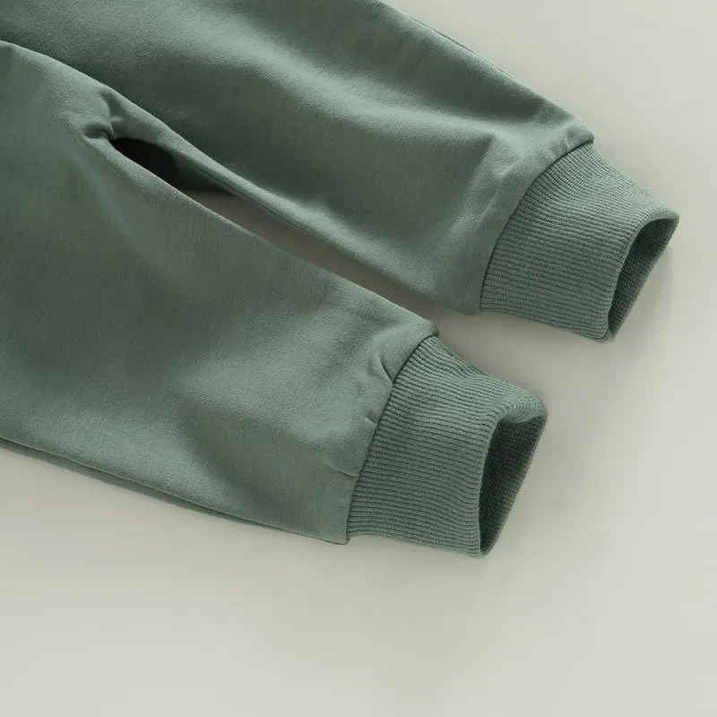 HIUARA Toddler Baby Boys Harem Pants 1/3-Pack Drawstring Pull-on Jogger Pants Kids Long Pants Elastic Waist Trousers Bottoms