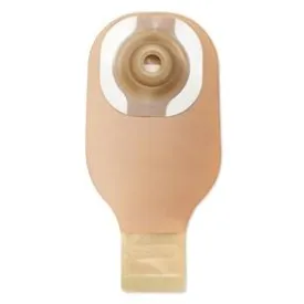 Hollister Premier One-Piece Drainable Pouch, Soft Convex CeraPlus Skin Barrier, Pre-Cut, 1" Stoma, Beige
