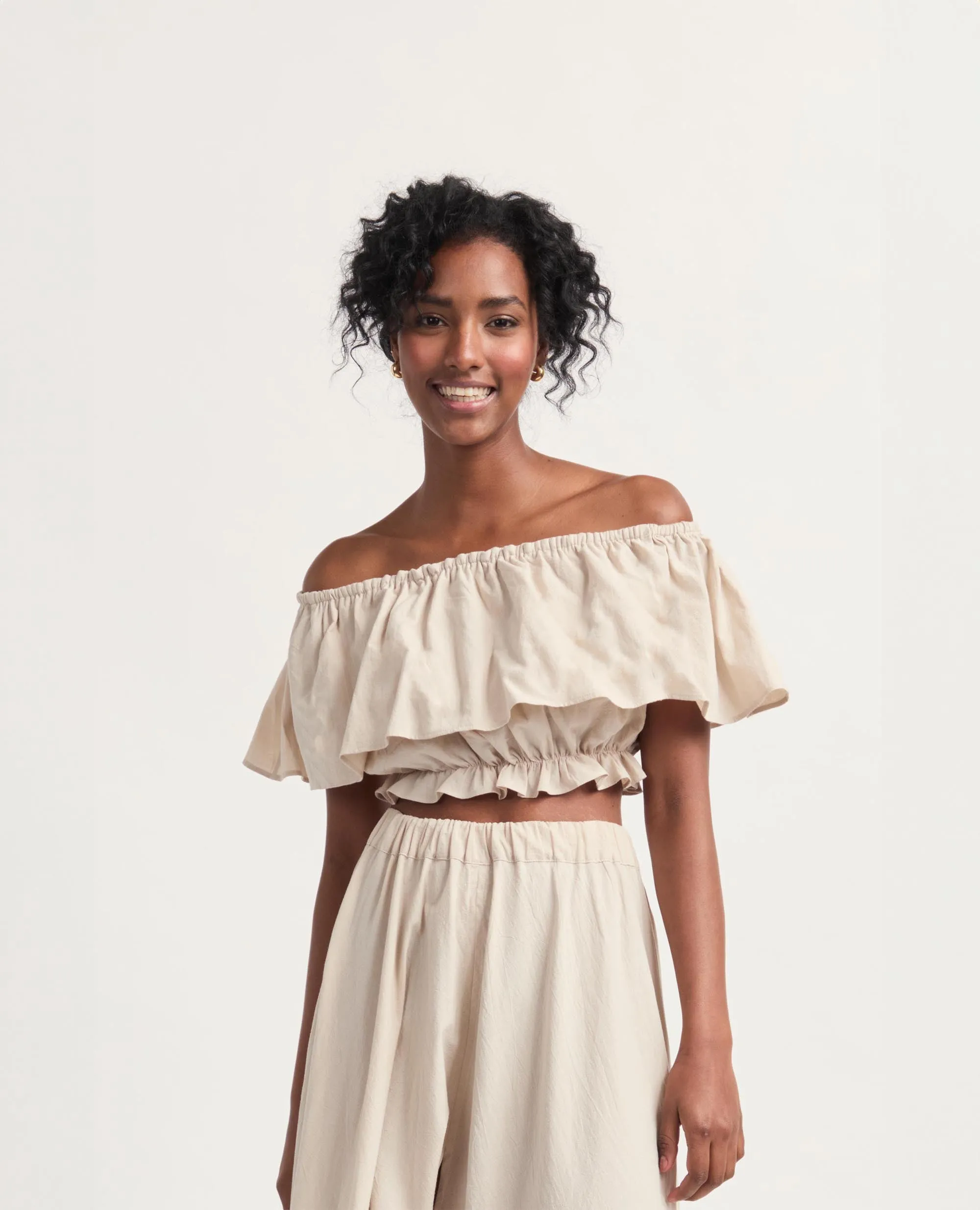 Laka | Off Shoulder Cropped Top