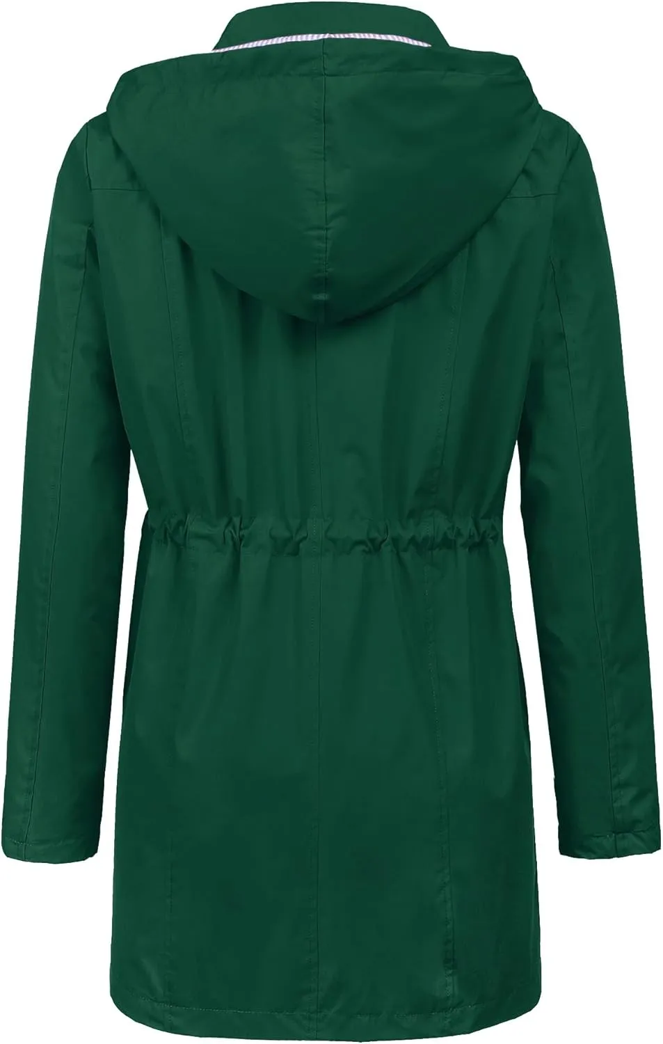 LOMON Raincoat Women Waterproof Long Hooded Trench Coats Lined Windbreaker Travel Jacket S-XXL