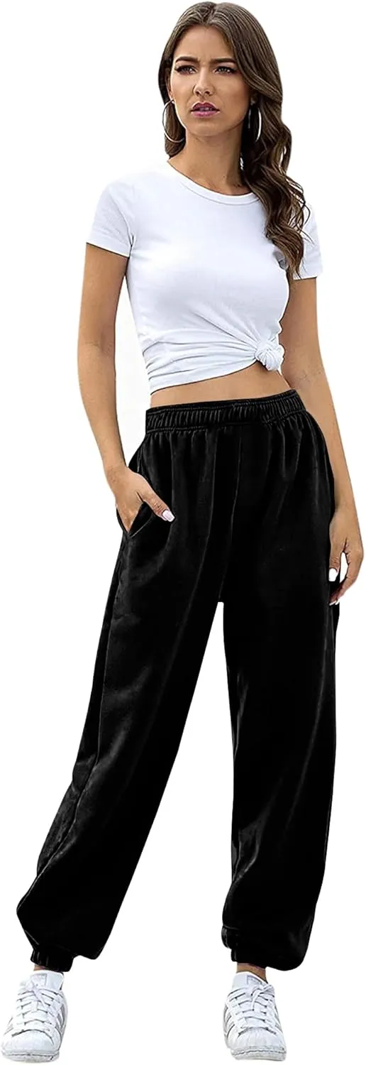 Love My Fashions Sweatpants Women Baggy High Waisted Casual Pajama Pants Jogger Fleece Bottoms Spring Outfits for Women 2025