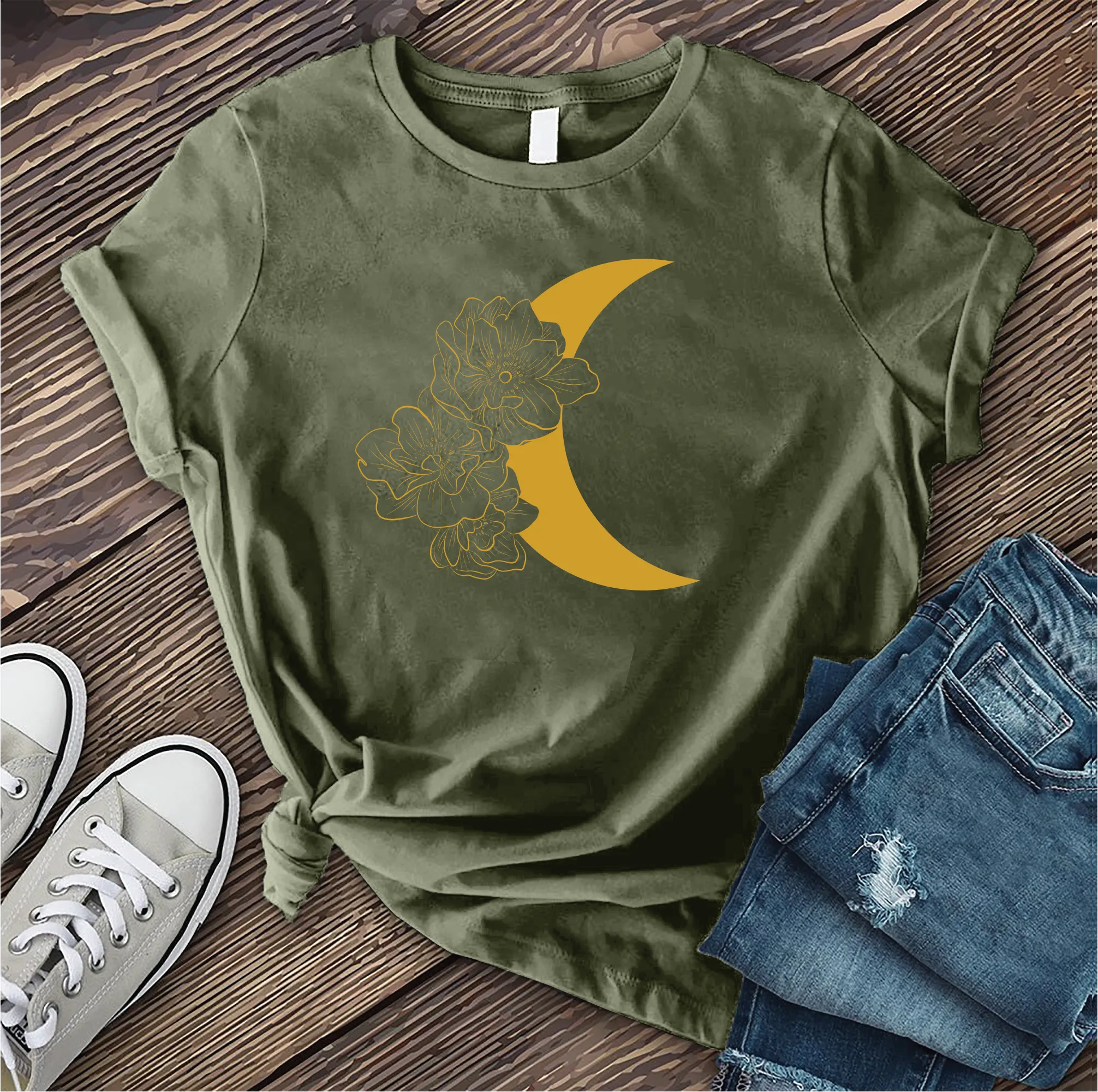 Lunar Floral Cluster T-shirt