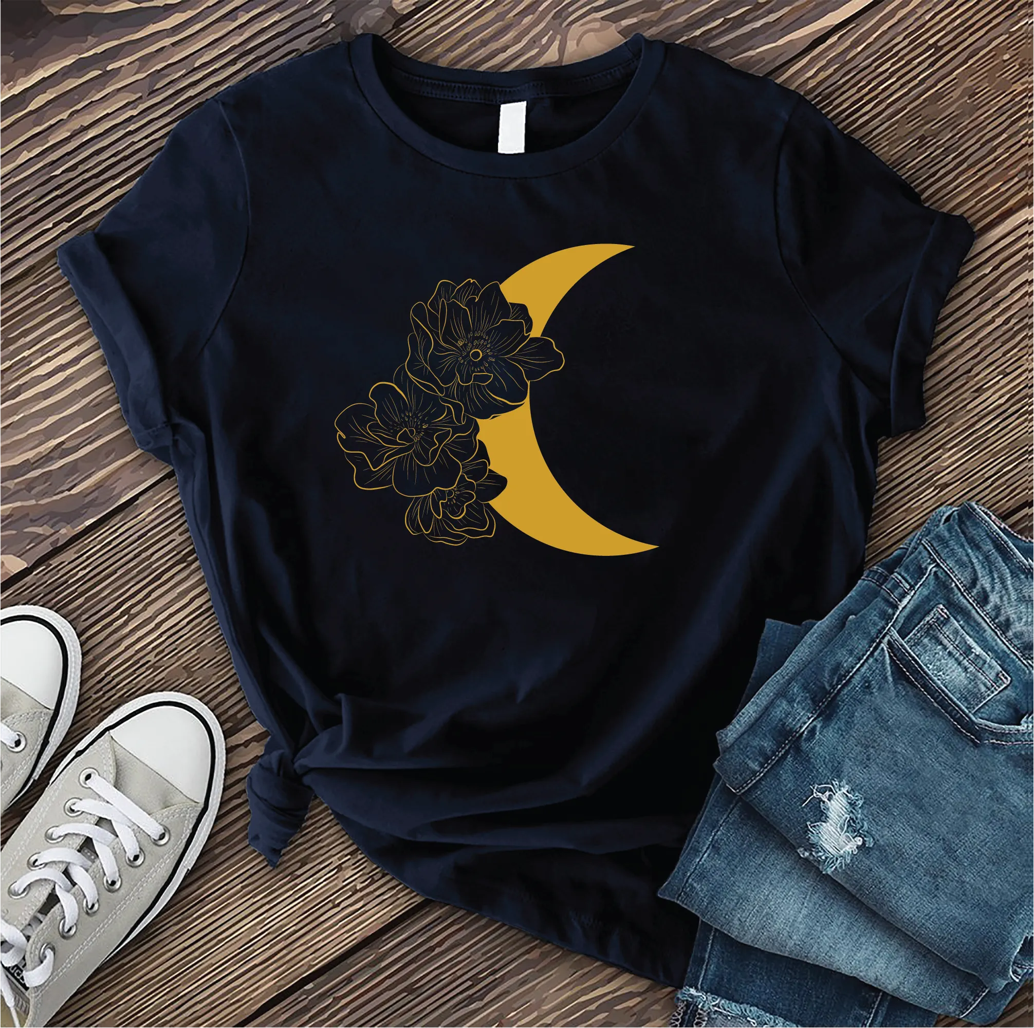 Lunar Floral Cluster T-shirt