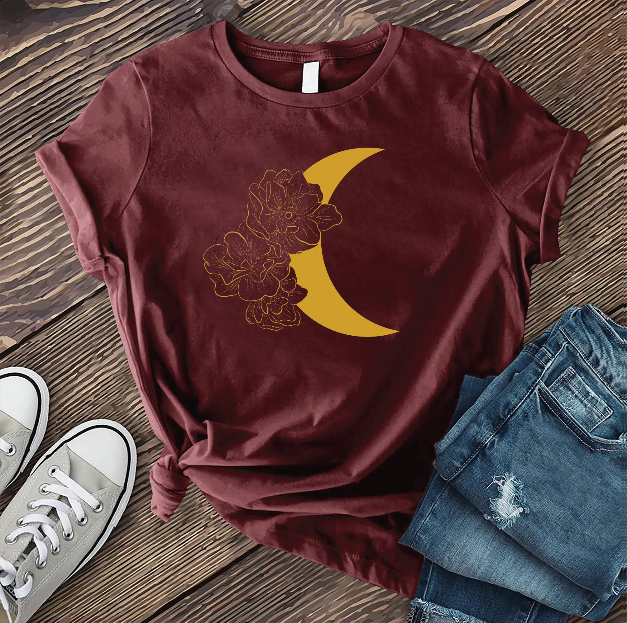 Lunar Floral Cluster T-shirt