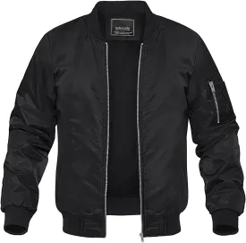 MAGNIVIT Men's Lightweight Bomber Jacket Windbreaker Casual Fall Spring Outdoor Coat MAGNIVIT Men's Lightweight Bomber Jacket Windbreaker Casual Fall Spring Outdoor Coat