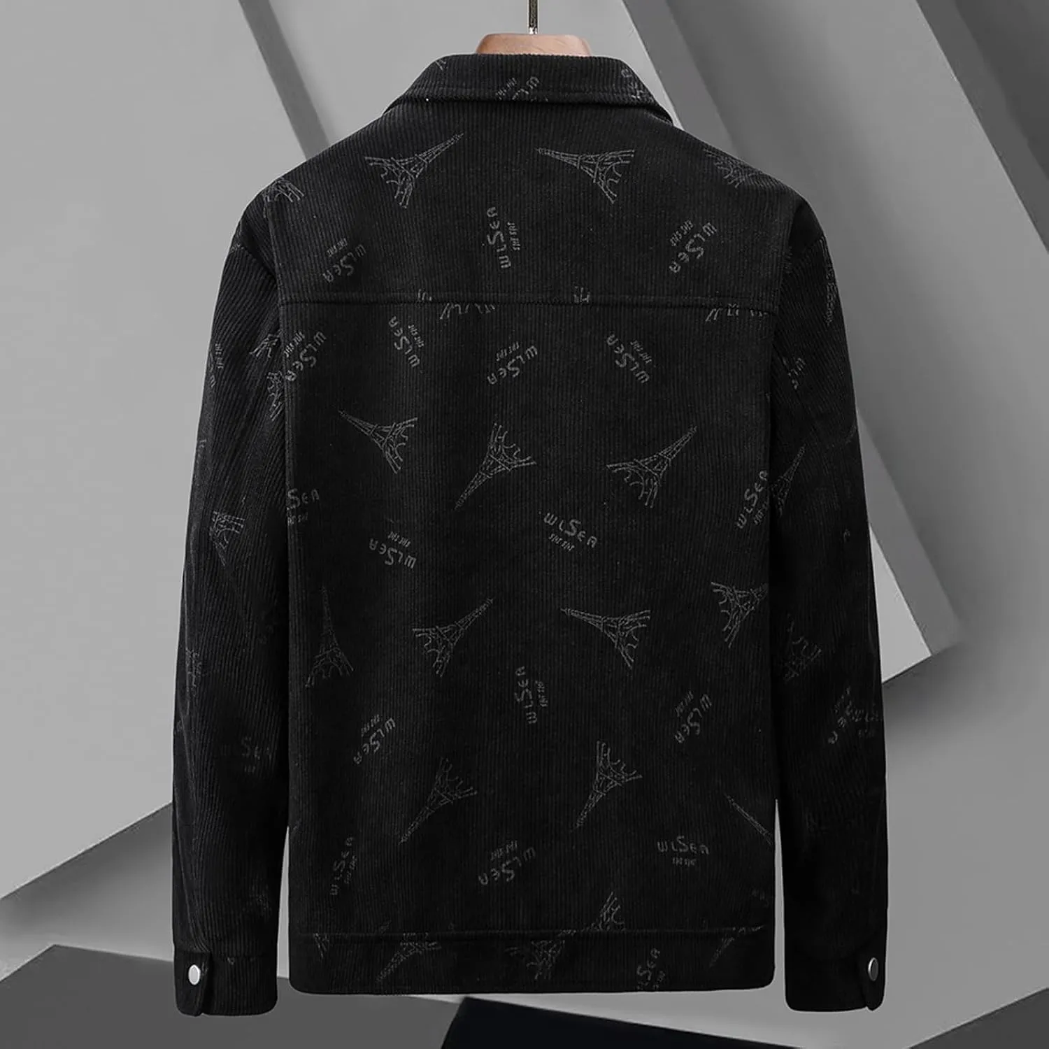 Mens Bomber Jacket Fashion Stylish Casual Lightweight Windbreaker Spring Fall Funny Print Button Down Jackets Coat