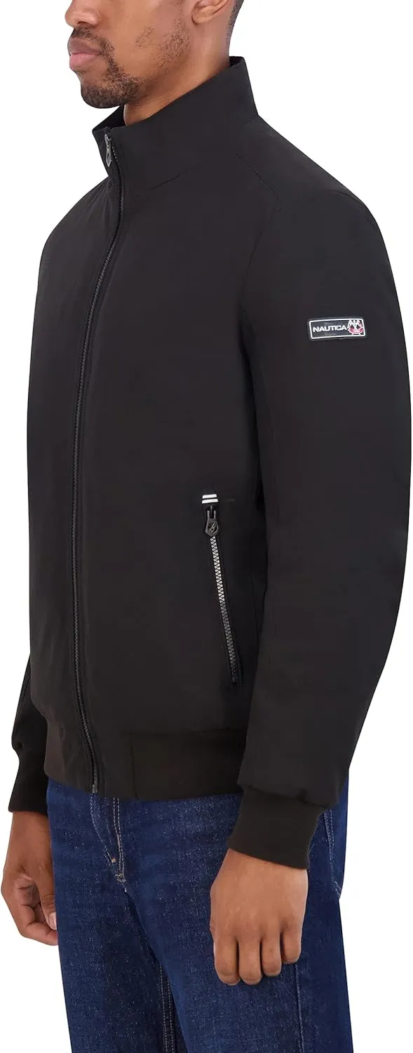 Nautica Men's Bomber Jacket  Windbreaker, Water-Resistant, Waterproof, Golf, Hiking, Boating, Casual Wear