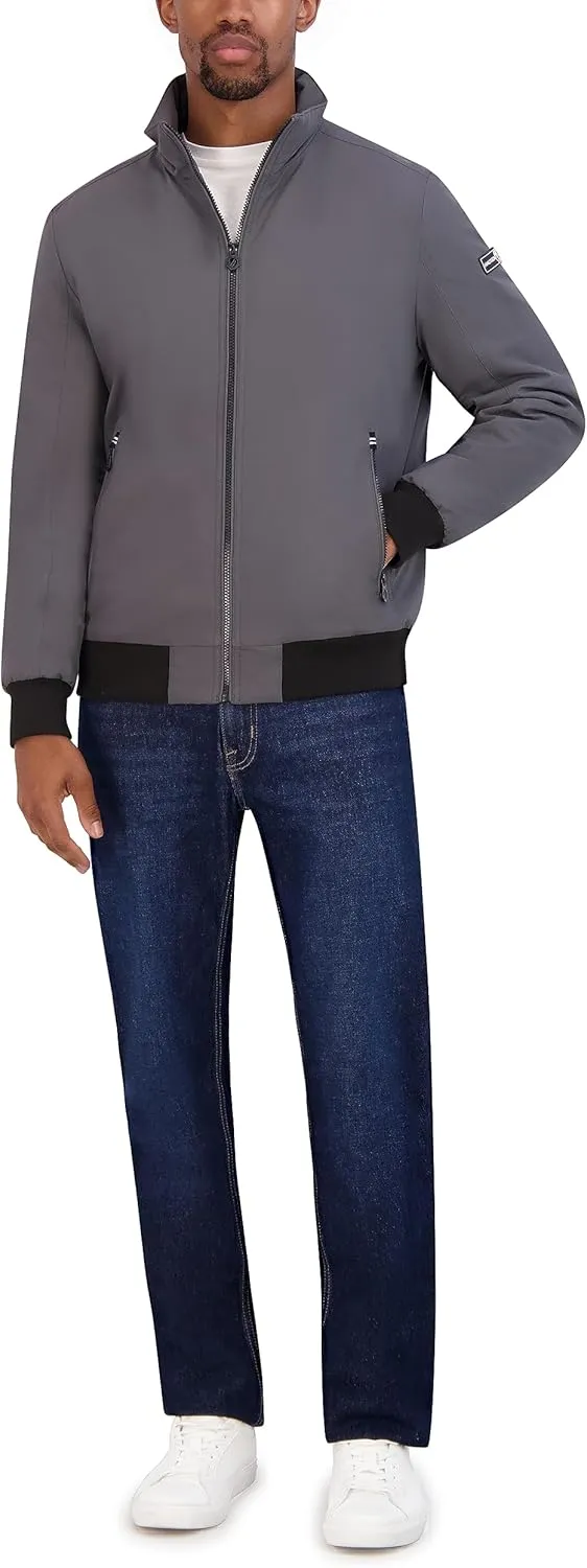 Nautica Men's Bomber Jacket  Windbreaker, Water-Resistant, Waterproof, Golf, Hiking, Boating, Casual Wear