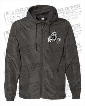 NEVC Knights Lightweight Windbreaker - Knights Full Logo