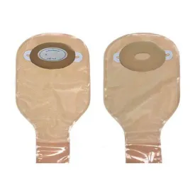Nu-Flex Adult Oval Drainable Pouch 1-1/4" x 1-1/2" Pre-Cut Deep Convex