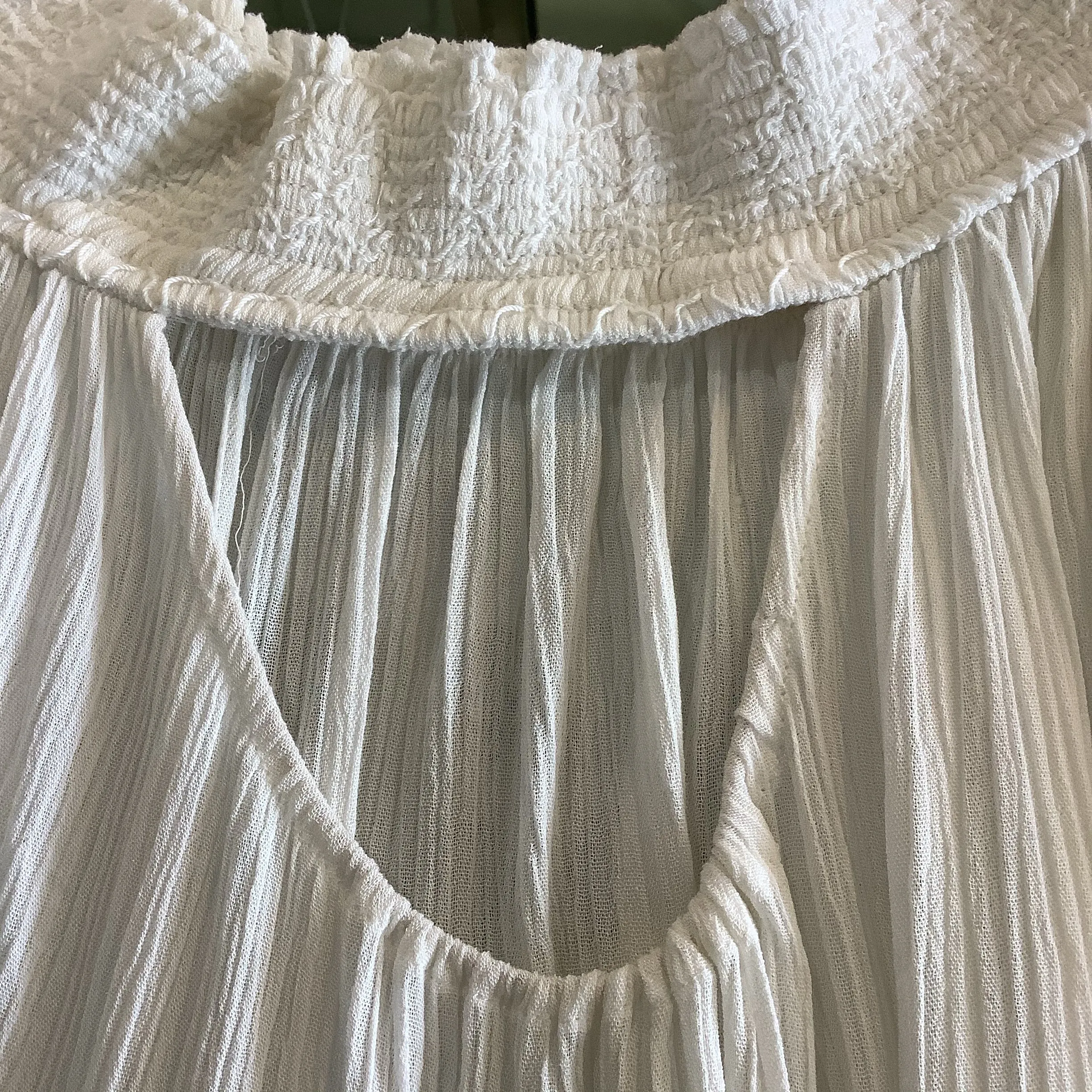 Off White Off The Shoulder Top