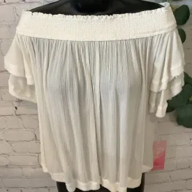 Off White Off The Shoulder Top