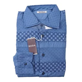 Roda Slim-Fit Printed Chambray Shirt