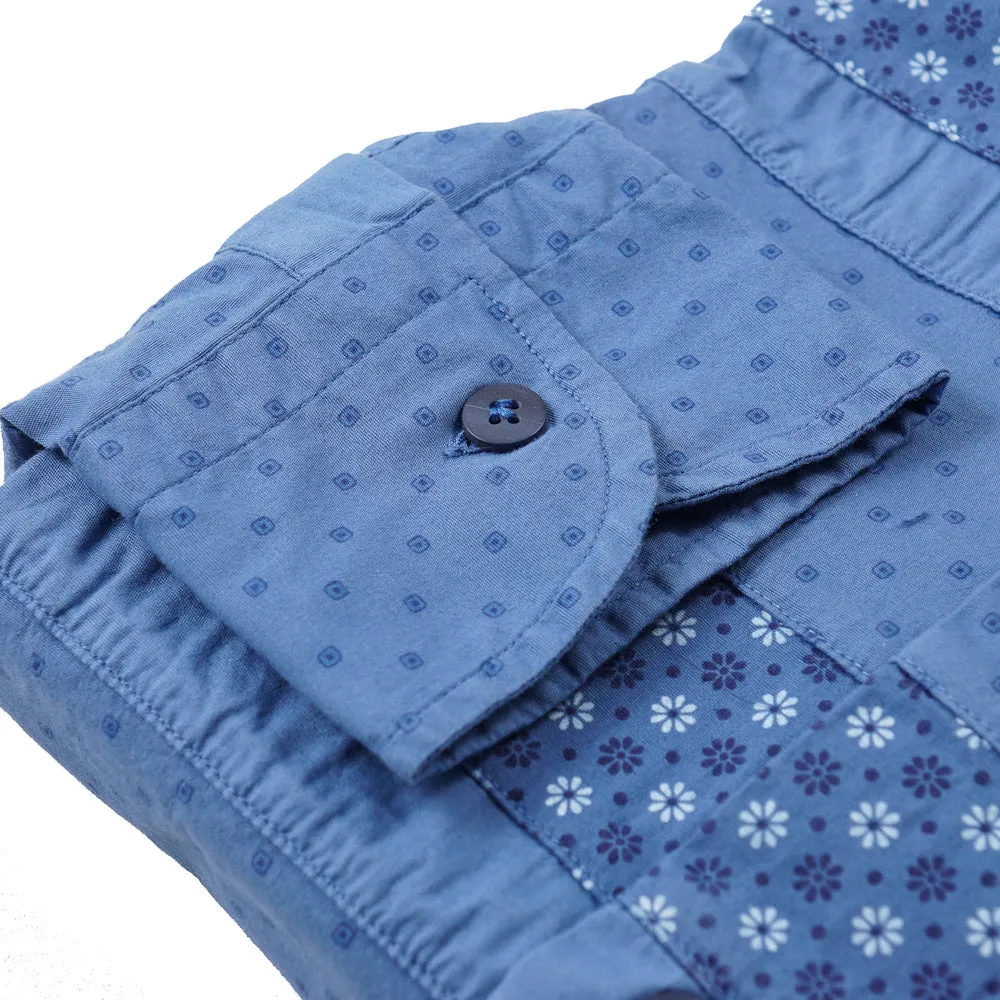 Roda Slim-Fit Printed Chambray Shirt