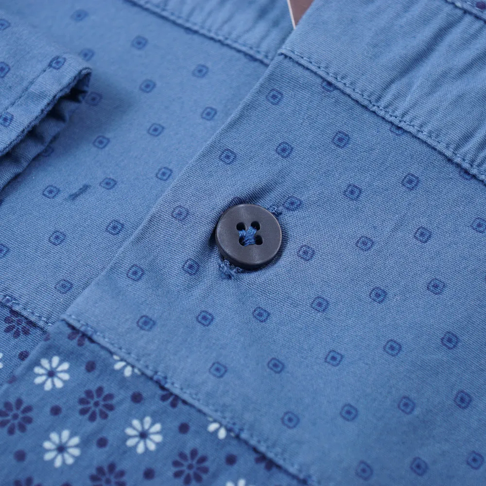 Roda Slim-Fit Printed Chambray Shirt
