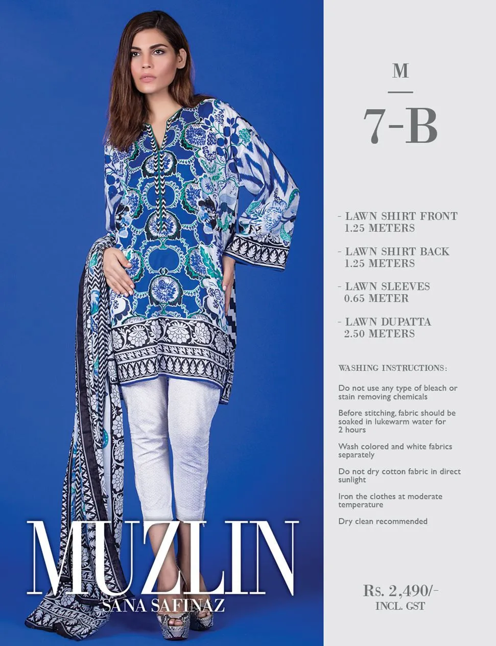 Sana Safinaz Muzlin Lawn Collection – M1-07B